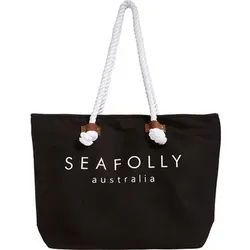 SEAFOLLY Damen Strandtasche "Ship Sail", Größe ONE SIZE in Schwarz Schwarz
