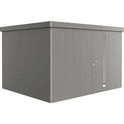 Biohort Gerätehaus Neo 348 x 292 cm (3D) Einzeltür quarzgrau-metallic