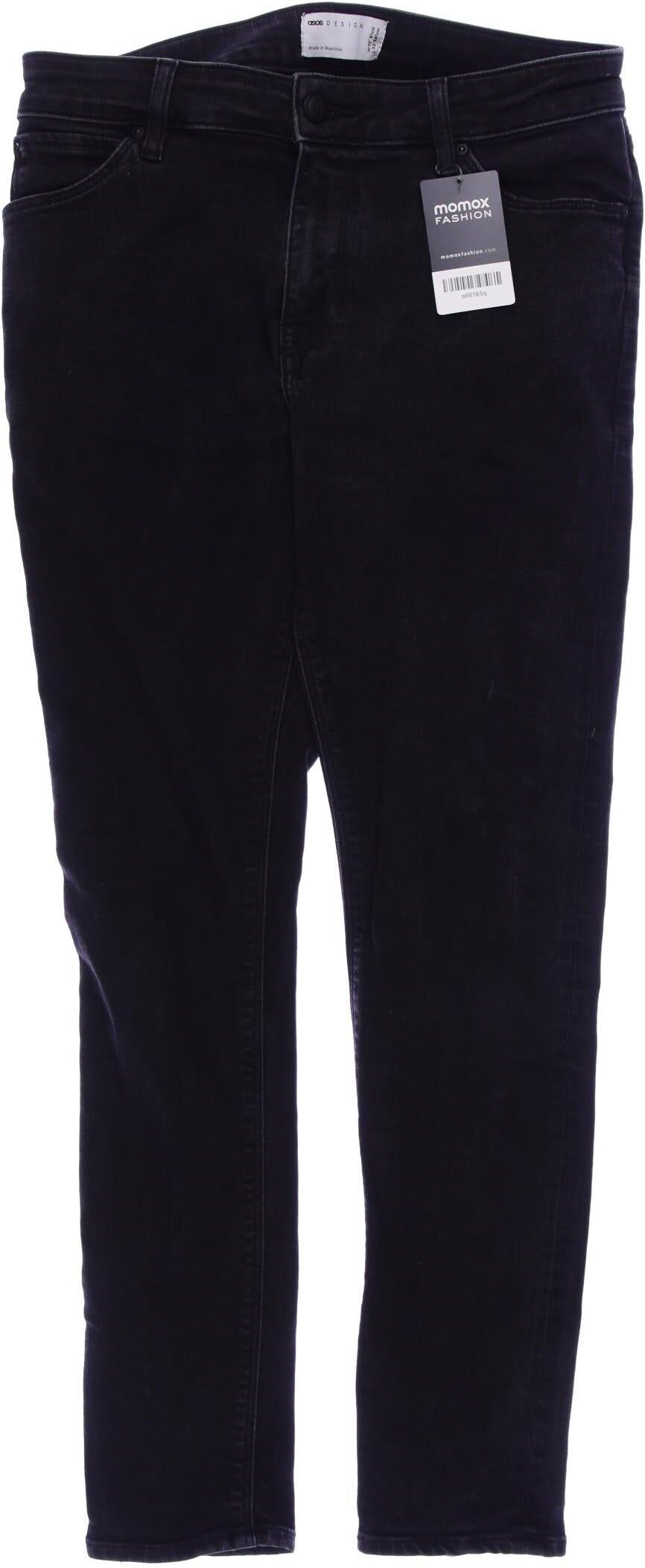asos Herren Jeans, Grau, Gr. W32, Synthetik / Elasthan / Baumwolle - Second Hand
