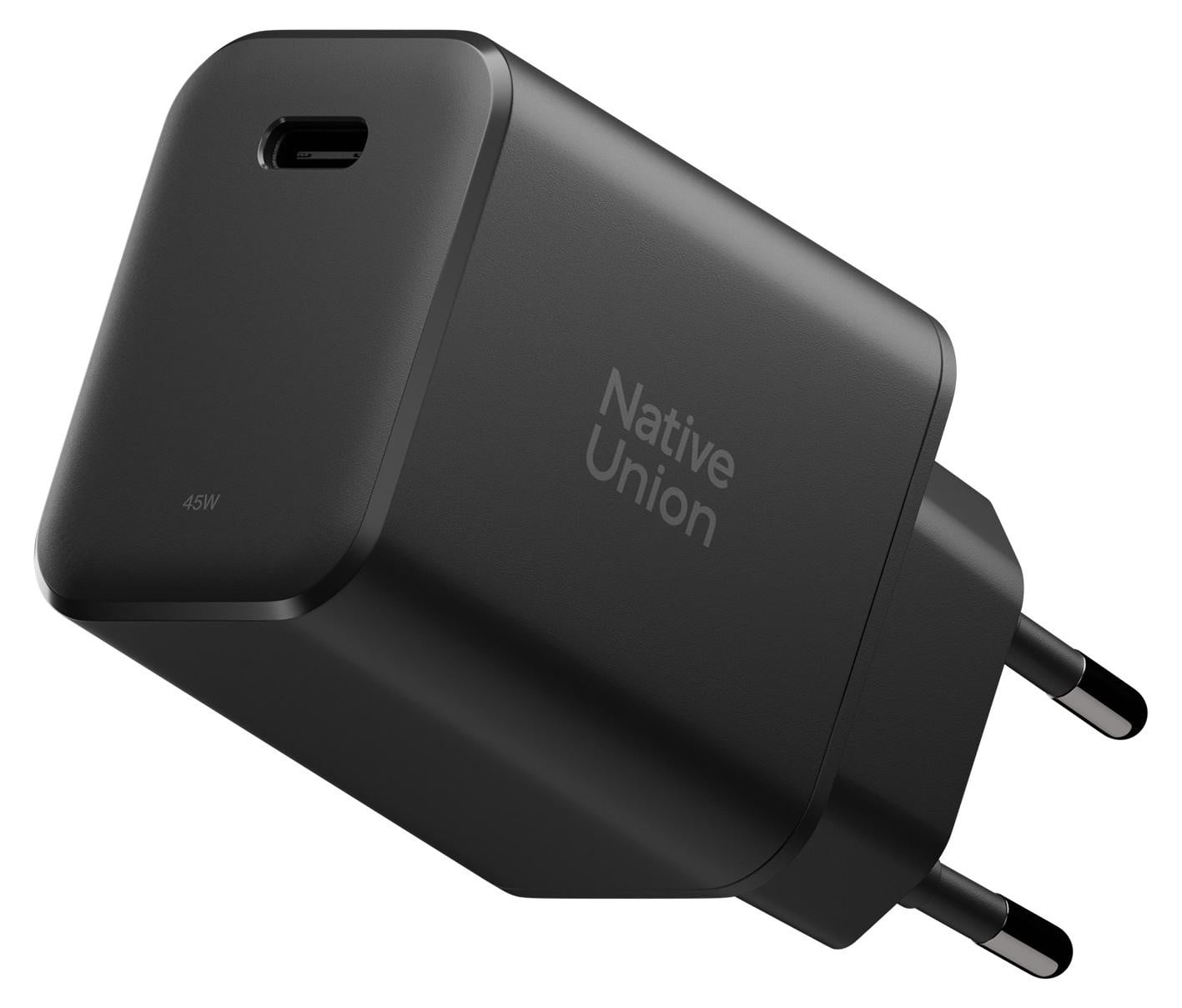 Native Union 45W USB-C PD snellader voor stopcontact, zwart