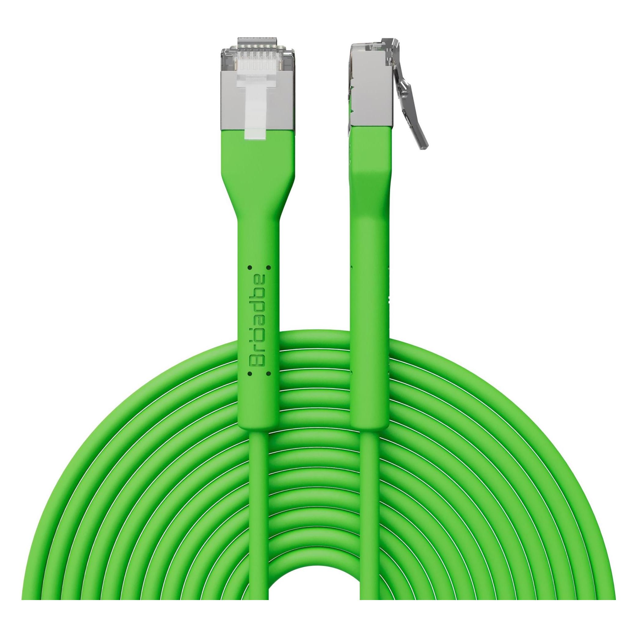 Broadbe Slim Patch Cable 10G Green 5m Cable-Patch-Cat6A-GR-5M-Slim (CAT6a, 5 m) (Cable-Patch-Cat6A-GR-5M-Slim)