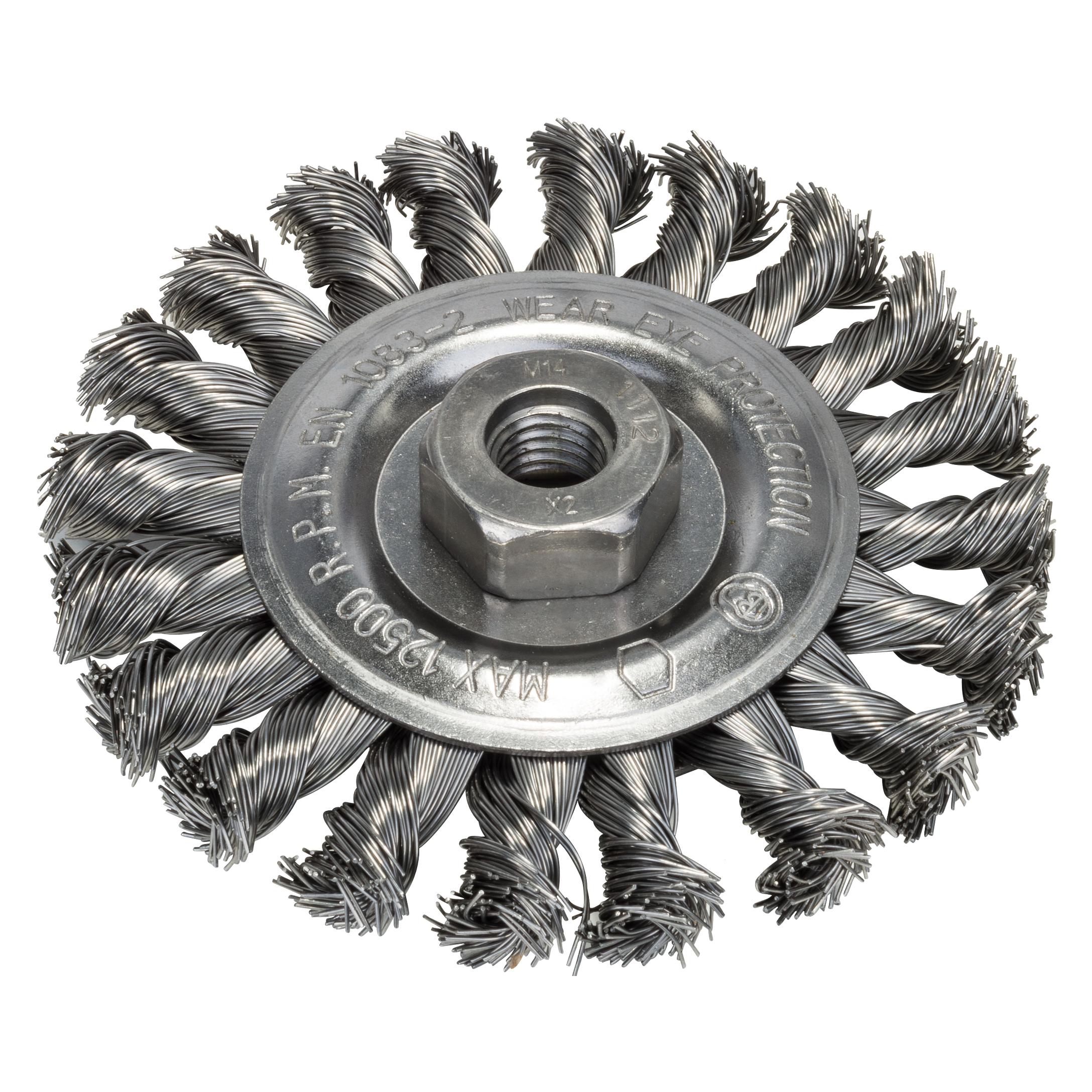 Bosch Zubehör Scheibenbürste für Winkel- und Geradschleifer - Gezopfter Draht, 115 mm (2609256512)
