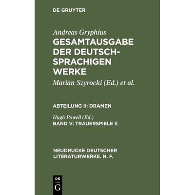 Trauerspiele II, Gebundene Ausgabe von , De Gruyter, 978-3-484-17019-3