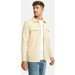 INDICODE Hemd Langarm INNemoto Zip Shirt, Größe XL in Beige Beige