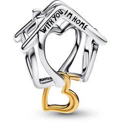 Pandora 764145C00 Charm Heimat & Herz Zweifarbig