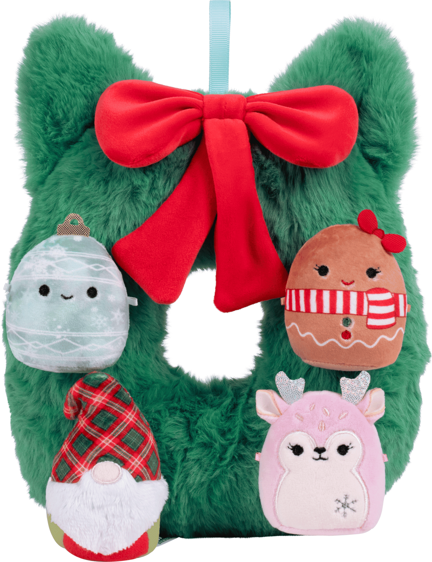 Jazwares Squishmallows Micromallows Holiday Wreath 4-Pack Plush Set - Official Squishmallows Collectible - 2.5 in Miniature Plush Toys for Kids