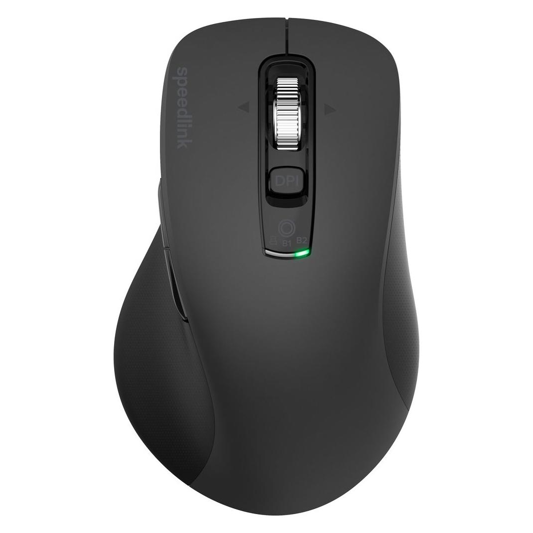 Speedlink VELORA Rechargeable Mouse - Wireless, Bluetooth, Smart Flying Scroll Wheel, black (Kabellos) (D1516C9Z)