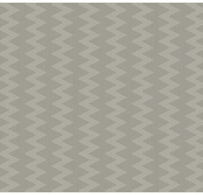 Seabrook Designs Odaiba Striped Chevron Non-Woven Unpasted Wallpaper