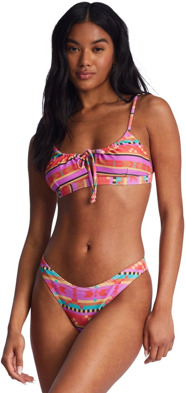 Bikini-Hose BILLABONG "Baja Rising Hike", Damen, Gr. S, rot (bright poppy), Obermaterial: 91% Polyester, 9% Elasthan., Badehosen Bikini-Hose bright poppy S