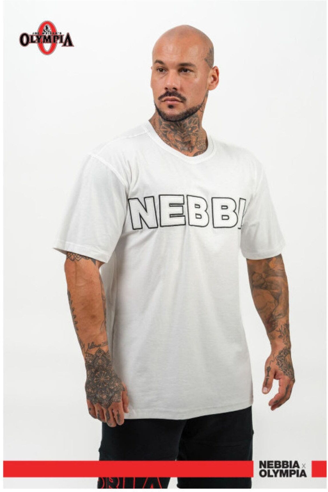 NEBBIA Loose T-Shirt Legacy Man White   