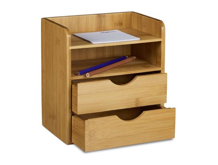 Relaxdays Bureau organizer met 2 lades