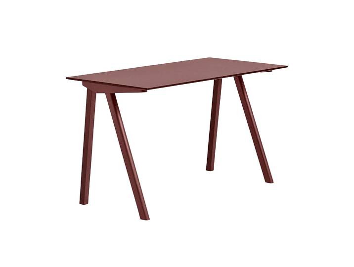 HAY CPH90 2.0 Schreibtisch 65x130 cm Burgundy linoleum-Bordeaux