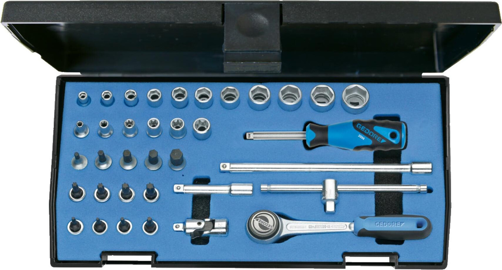 Gedore set sleutels 1/4 inch 36-delig model 20 ITU-3