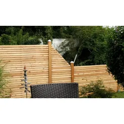 Rhombus Zauntor 90 x 180 cm – Gartentor aus sibirischer Lärche – Holzzaun in Rhombusform – Gartentür für Sichtschutzzaun