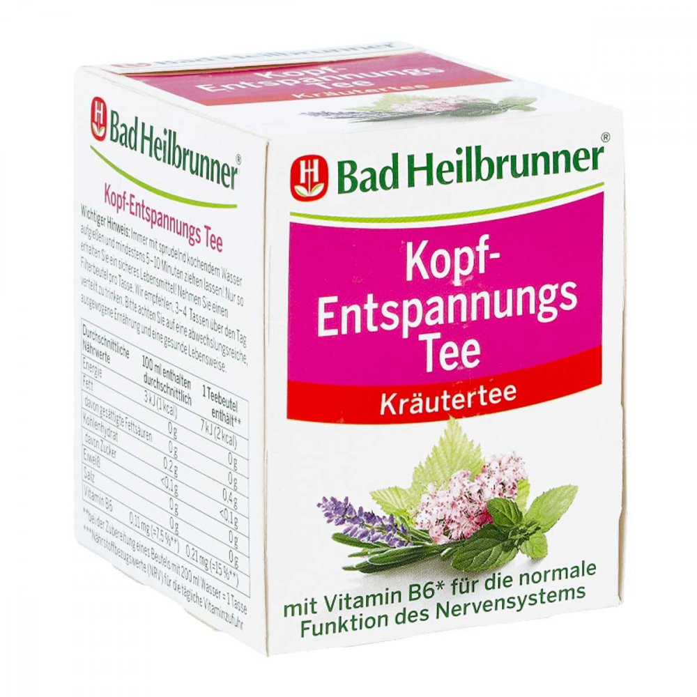 Bad Heilbrunner Naturheilm.GmbH&Co.KG Bad Heilbrunner Kopf-entspannungs Tee Filterbeutel 16869088