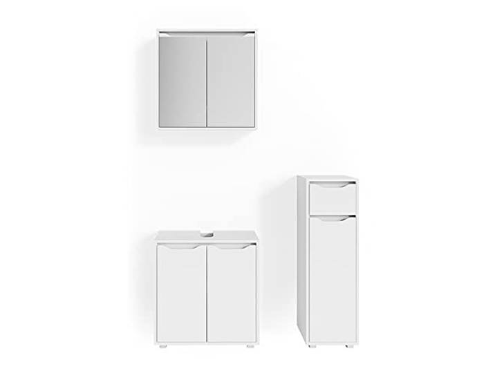 Vicco Badmöbel-Set Ruben, Weiß 60 cm