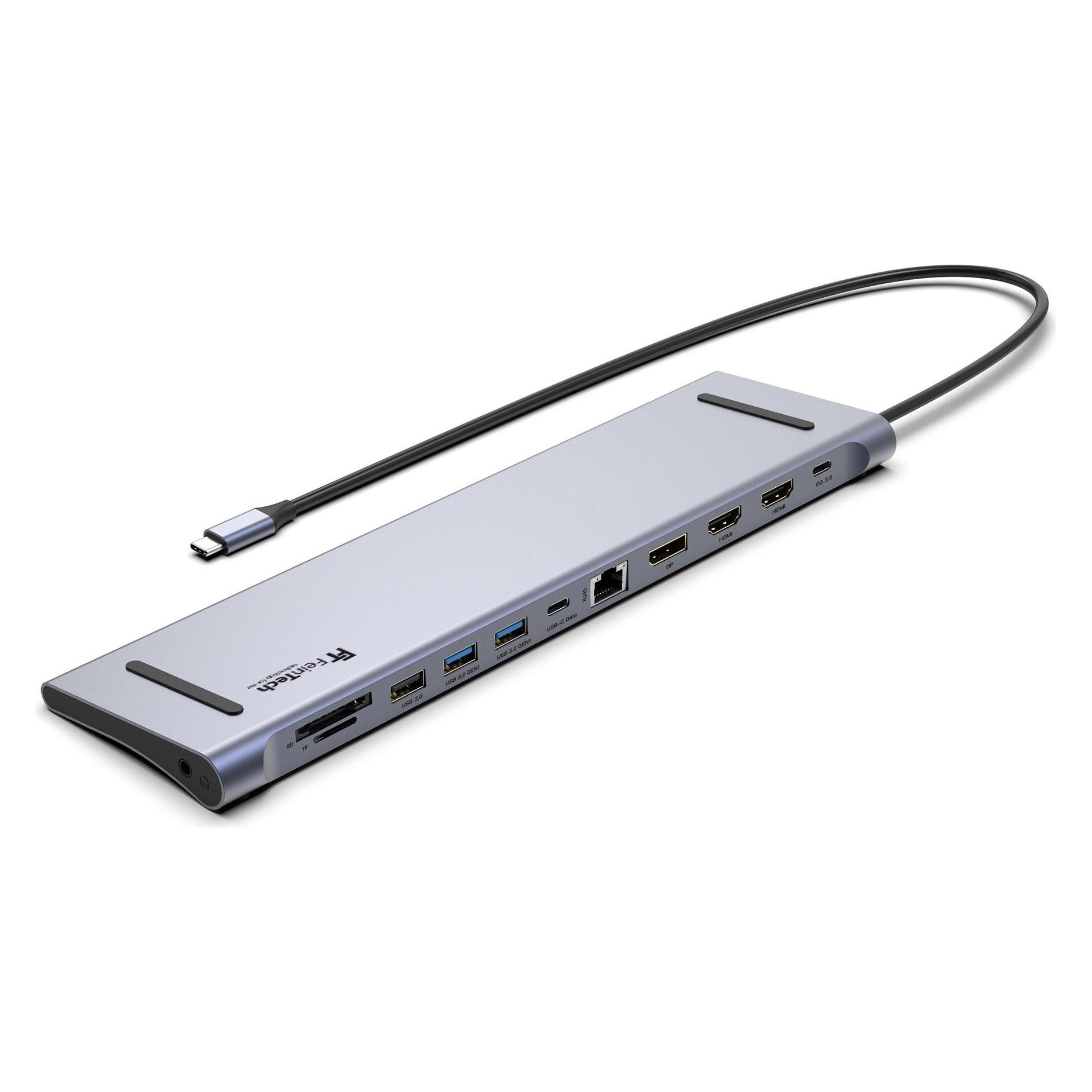 FeinTech CX301 USB-C Docking Station | 12 in 1 | Triple Display (USB-C, 12 Ports) (60979524)