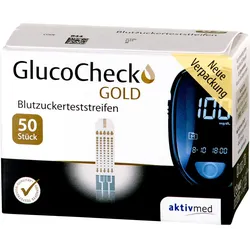 Glucocheck Gold Blutzuckerteststreifen 50 ST