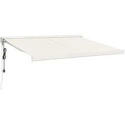 vidaXL, Markise, Markise Einziehbar Anthrazit Und Weiss 4,5X3 M Stoff & Aluminium (2.50 m)