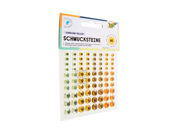 Folia Selbstklebende Sparkling Schmucksteine Gelb