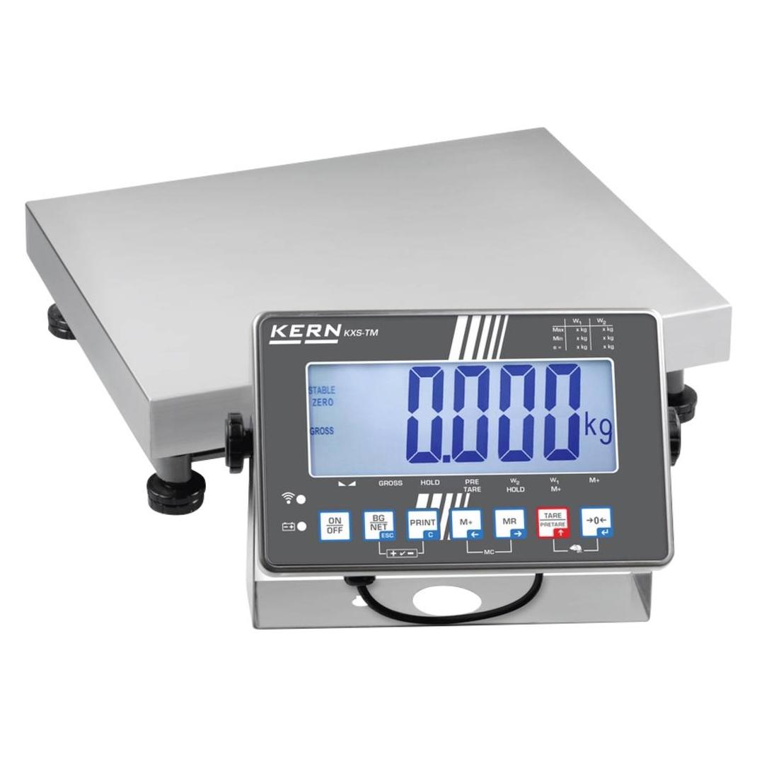 Kern Edelstahl-Plattformwaage mit Edelstahl-IP68-Auswertegerät und Eichzulassung (SXS 10K-3M)