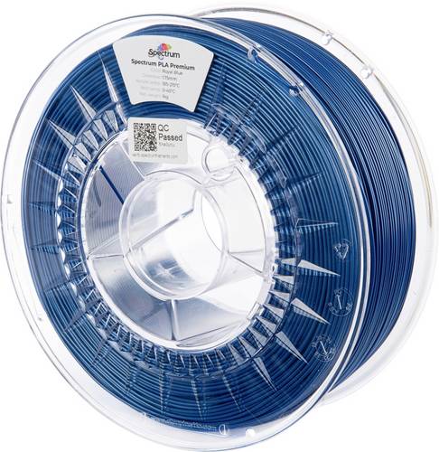 Spectrum Filaments 80848 PLA Premium Filament PLA hohe Zugfestigkeit 1.75mm 1000g royal blue, Blau 1St.