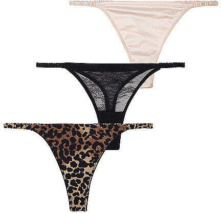 LOVE STORIES String 3-er Pkg. Threesome Roomservice schwarz   XL W
