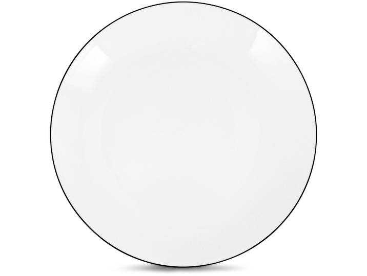 Dessertteller 20.5cm Black Rim