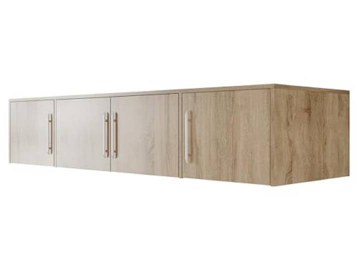 Mirjan24 Schrankaufsatz Bado 4D mit 4 Türen (Sonoma Eiche) Kleiderschrankaufsatz der Serie Bado, ideal als Ergänzung zum Kleiderschrank für saisonale Kleidung