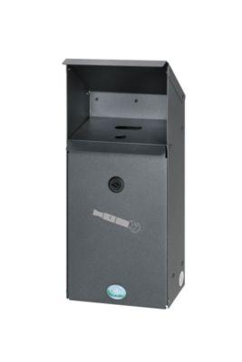 VAR Wandascher EZS 1, Inhalt 3,7 l, Stahl-Inneneimer, Gewicht 3,5 kg, eisenglimmer beschichtet