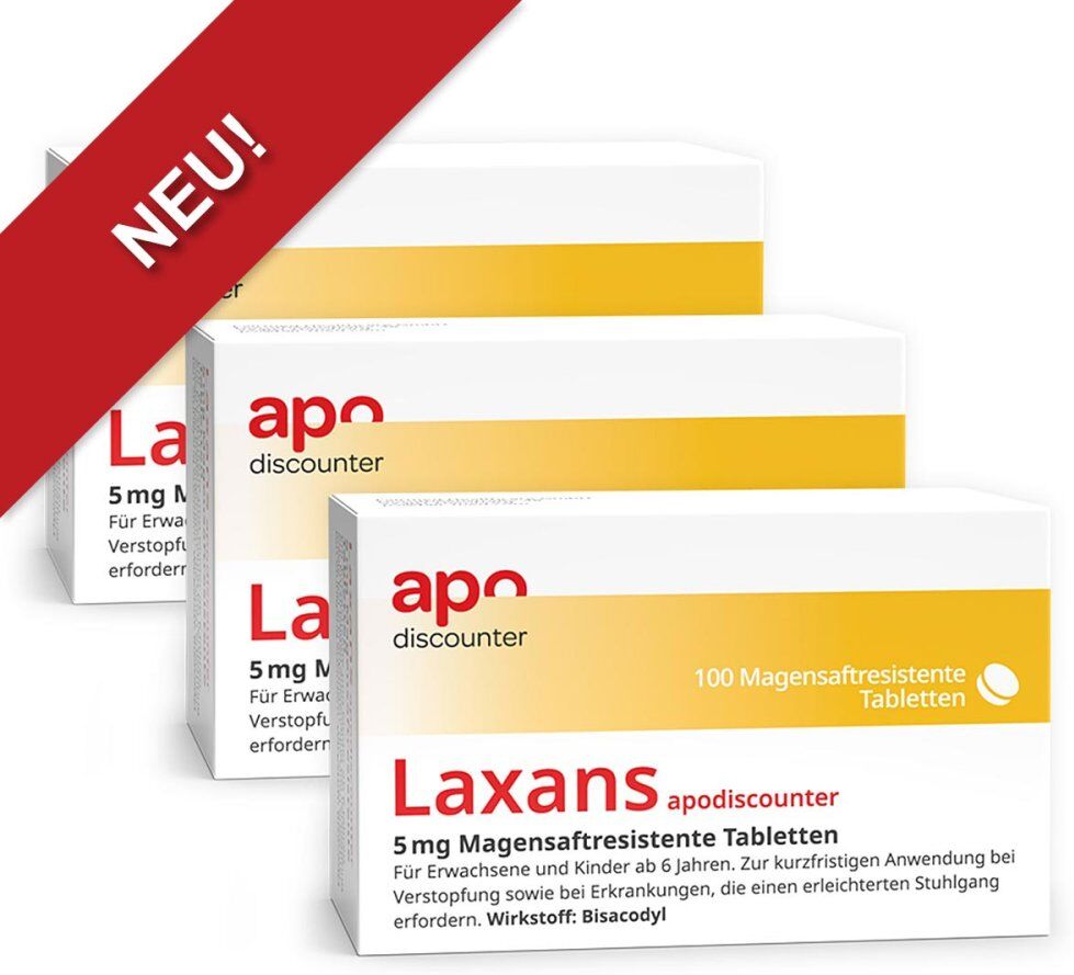 Laxans Bisacodyl 5 mg Tabletten von apodiscounter
