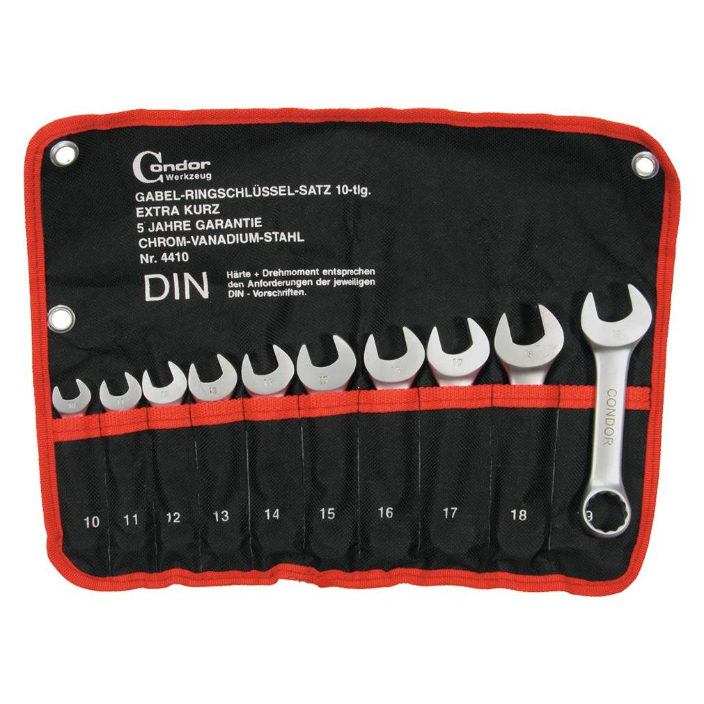 Condor Gabelringschluesselsatz (10 mm, 11 mm, 12 mm, 13 mm, 14 mm, 15 mm, 16 mm, 17 mm, 18 mm, 19 mm) (53799459)