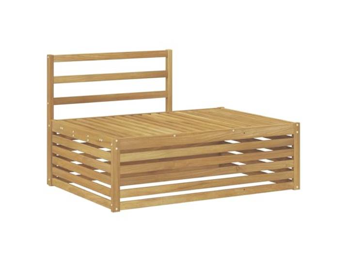 KTHLBRH 4-teiliges Sofa-Set für den Außenbereich, weiß Massives Akazienholz, wetterfest, modulares Design, 110 kg pro Stuhl