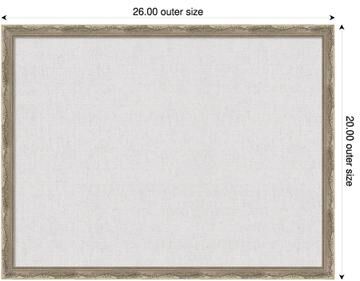 Amanti Art Cloud Dancer Canvas Magnetic Board, Mila Framed Memo Board