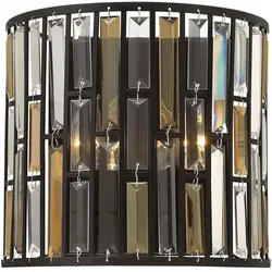 Elstead Lighting, Gartenbeleuchtung, Gemma Wandleuchte E14 2-fach 28cm Vintage-Bronze (E14, IP20, IP55)