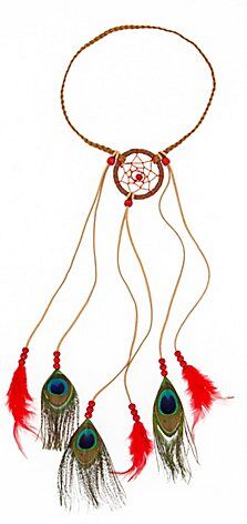 Haarschmuck "Indianer", rot
