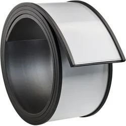 10 Etikettenhalter, C-Profil, magnetisch,  Abschnitte 50 mm | 1.000 mm, Ferrit, schwarz