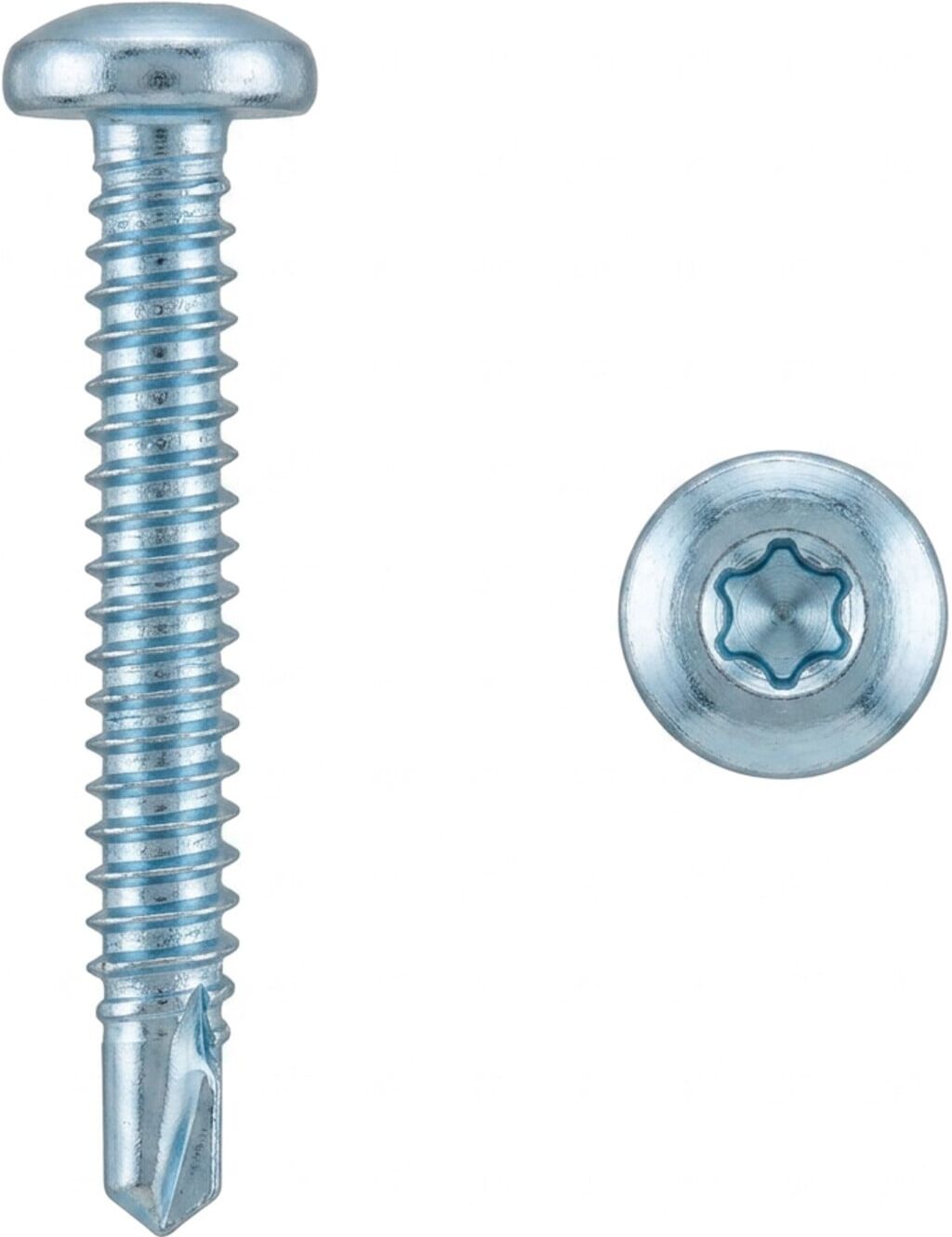 DIN 7504 Form ME Linsenkopf-Bohrschraube VG 4,2x25 Stahl galvanisch verzinkt T20 ; Industrial Quality Supplies (075043010042025)
