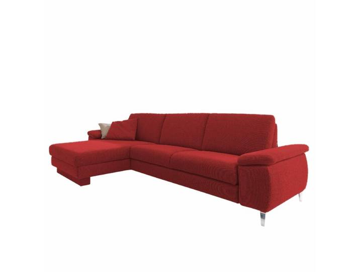 Akad'or Colombia Sofa - links , Textilgewebe Q2 uni rot , Komfor