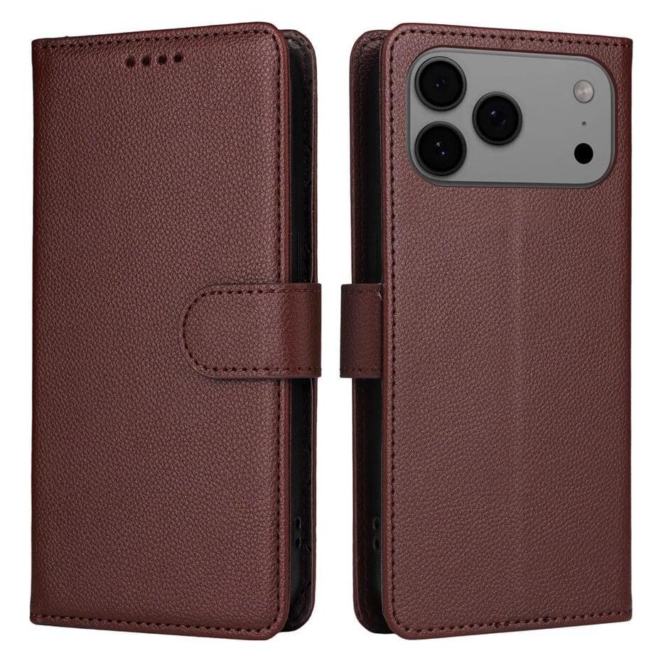 Cover-Discount Lederoptik-Hülle mit strukturierter Oberfläche (Apple iPhone 17 Pro Max) (61210656)