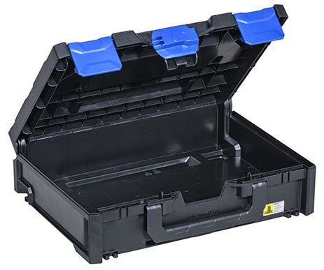 Allit EuroPlus MetaBox 145 opbergbox zwart/blauw