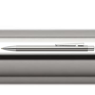 Faber-Castell 342020 Kugelschreiber NEO Slim - B, Edelstahl, glänzend