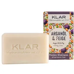 100g KLAR Festes Shampoo Arganöl & Feige