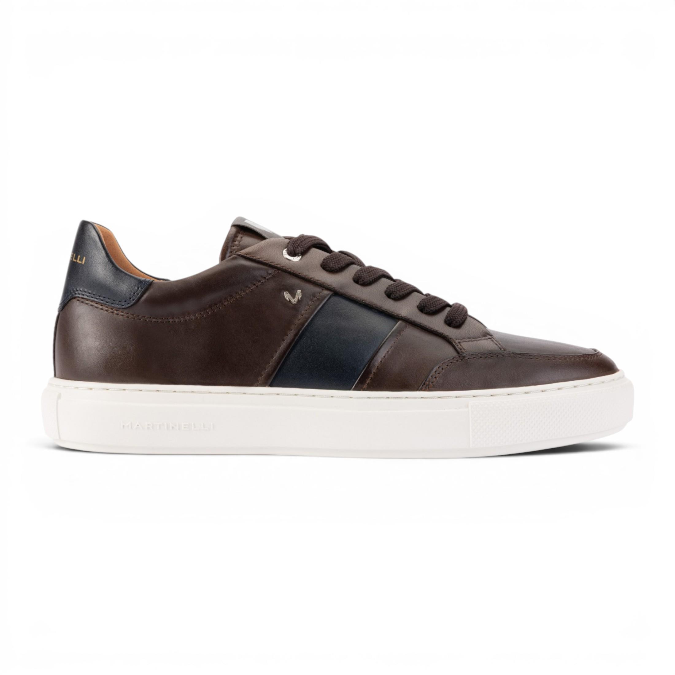 Martinelli Herren braune Ledersneakers Trainerschuhe – Hastings