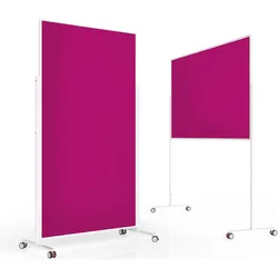 Magnetoplan, Präsentationstafel, MAGNETOP. Design-Moderatorentafel VP 1181118 Filz, pink 1000x1800mm (102 x 180 cm)