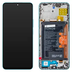 Honor Display Unit für 90 Lite / X8a, mit Akku, Cyan Lake (Display, Honor 90 Lite, Honor X8a), Mobilgerät Ersatzteile, Blau