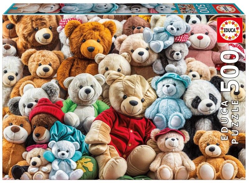 Puzzle 500 pcs Ours en peluche - Educa