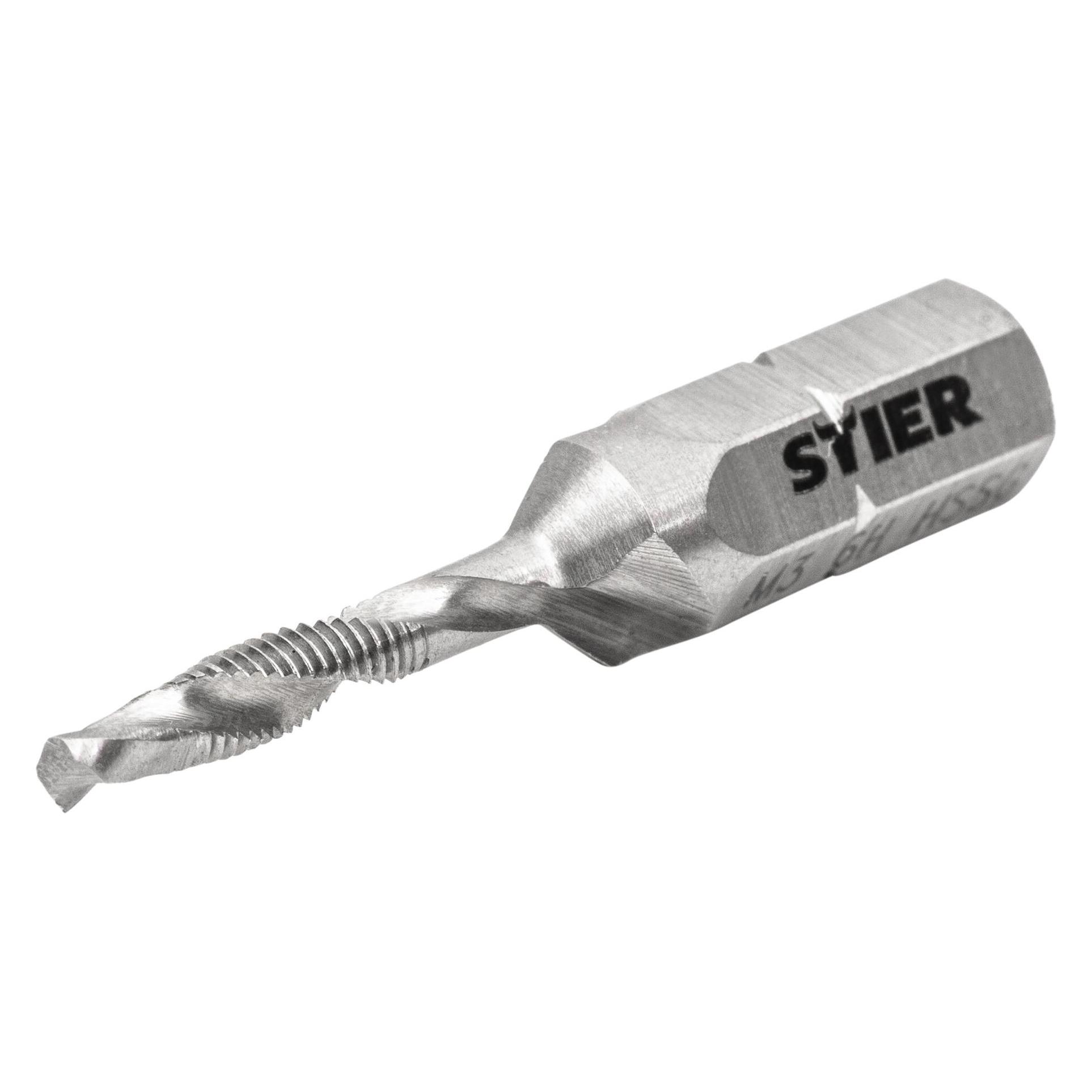 Stier Kombigewindebohrer Bit M3 DIN 3126 HSS-G 1/4"-Sechskant (95747151)