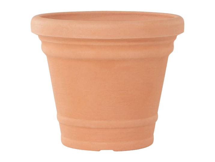 Siena Garden Pflanzentopf, Terracotta, Kunststoff, rund, 48 cm, Dekoration, Blumen & Blumentöpfe, Übertöpfe