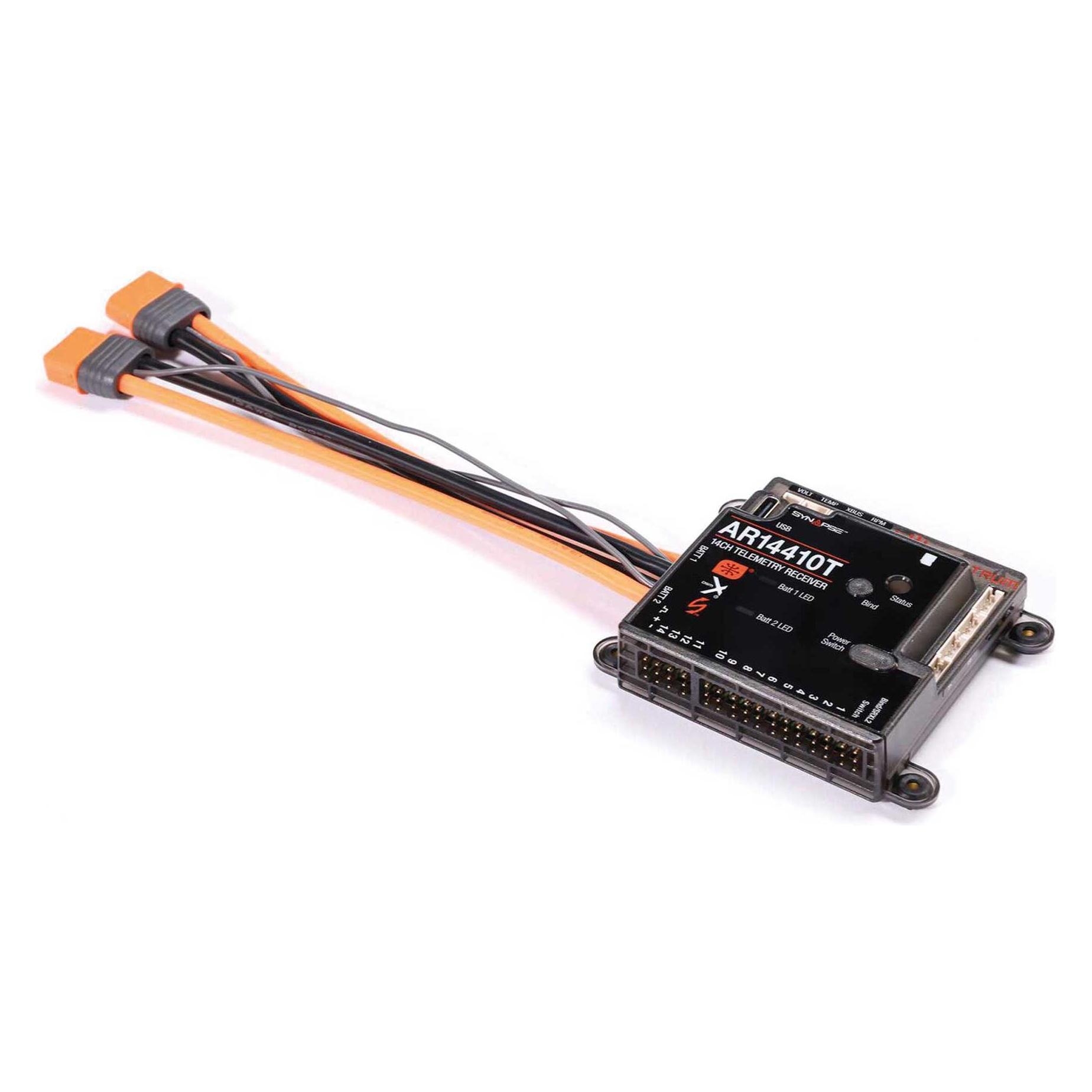 Spektrum AR14410T 14-Kanal PowerSafe Telemetrie Empfänger (SPMAR14410T)